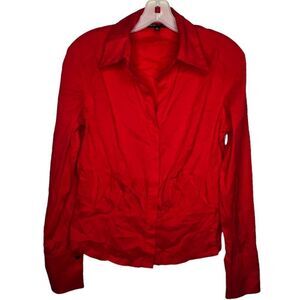 Hilton Hollis‎ Red Blouse French Cuffs